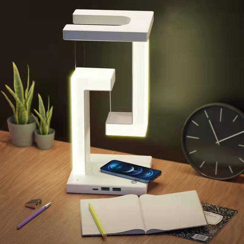 Wireless Charging Floating Table Lamp – Modern Balance Light - QandCo - trending - new - affordable - light - lighting - fashion - modren