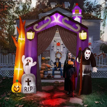 9.8 FT Halloween Inflatable Archway | Haunted House & Grim Reaper Yard Décor