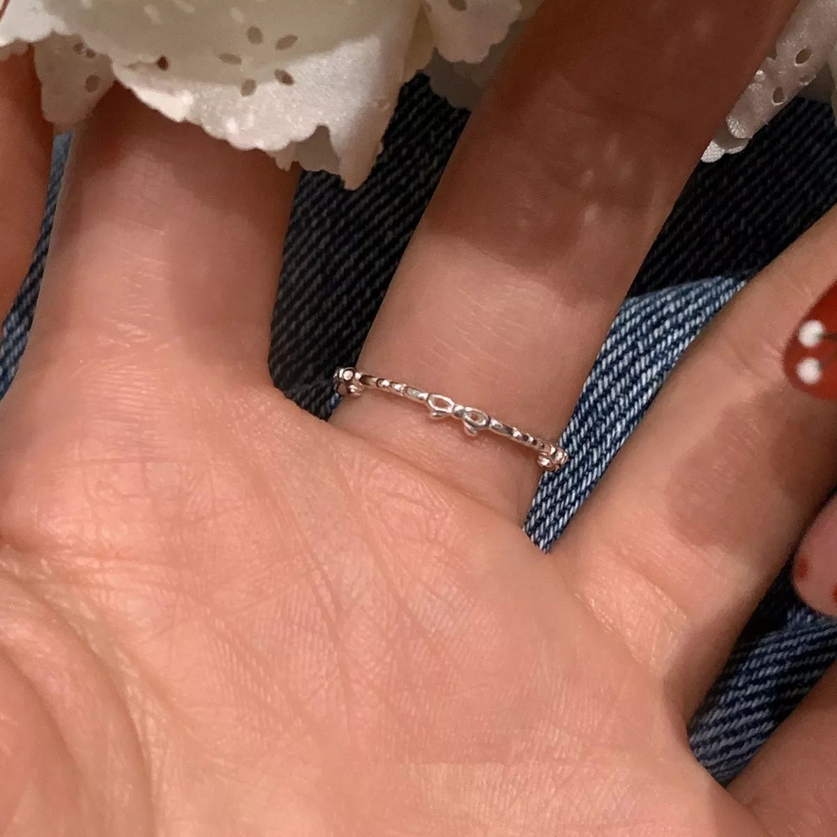 925 Sterling Silver Bow Open Ring – Dainty Silver Jewelry - QandCo - trending