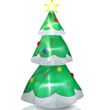 6.9 FT Lighted Christmas Inflatable Tree | Blow Up Yard Decoration with Built-in LED Lights for Holiday Party & Outdoor Lawn Decor