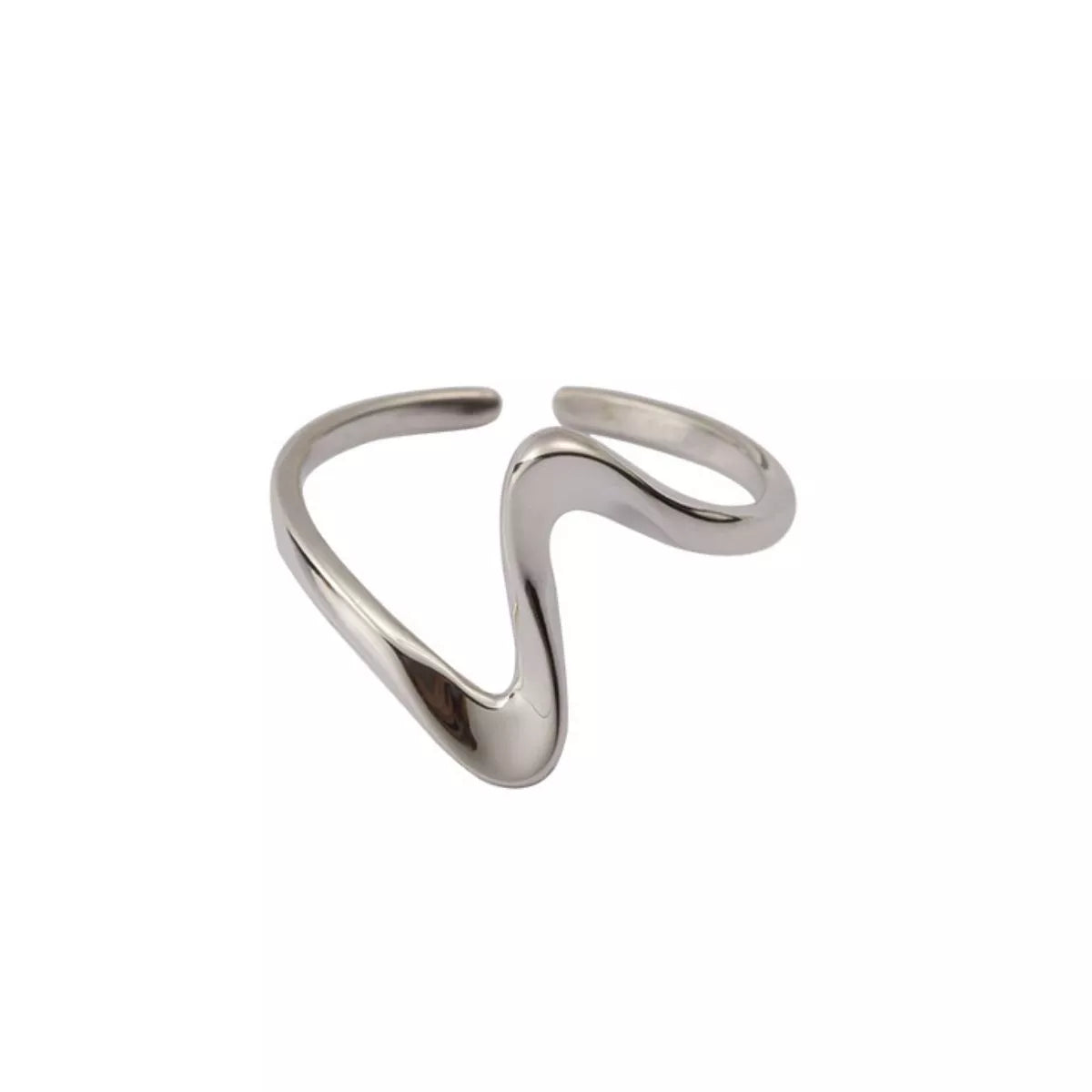 925 Sterling Silver Irregular Ring – Modern Silver Jewelry - QandCo - trending