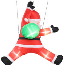 4.9 FT Inflatable Santa Claus | Hanging Christmas Decoration with LED Lights