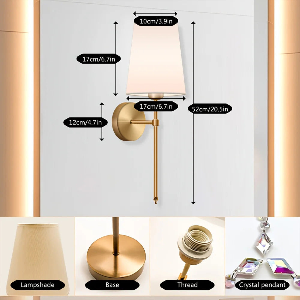 Battery Operated Wall Sconce Set of 2, Rechargeable LED - QandCo - trending